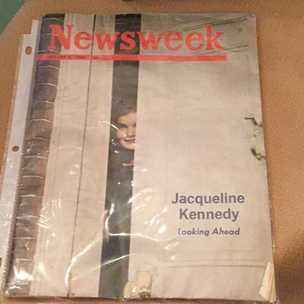 Newsweek Jacqueline Kennedy Looking Ahead - January 6, 1964 Magazine